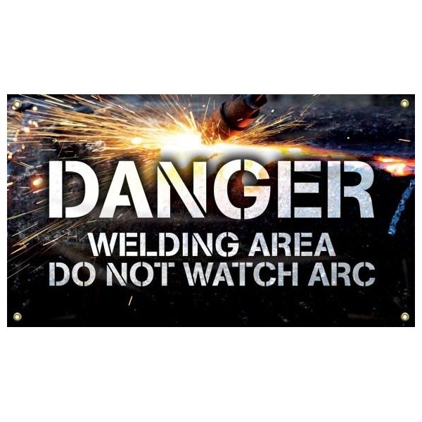 Accuform WELDING BANNERS DANGER MBR497 MBR497 - main